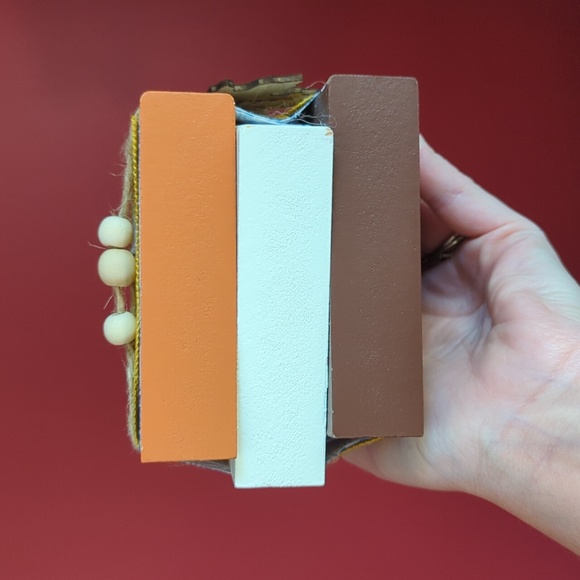 ❌SOLD❌🍂 PUMPKIN SPICE SEASON Book Stack Block Tabletop Sign - Picture 4 of 8